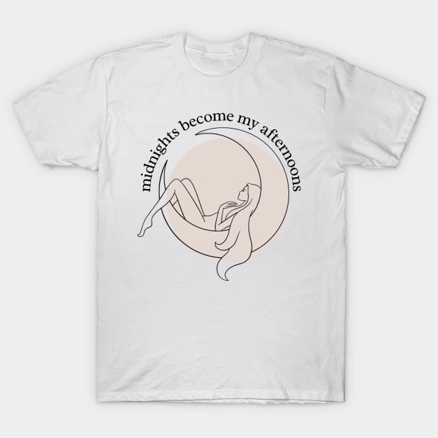 midnights become my afternoons T-Shirt by goblinbabe